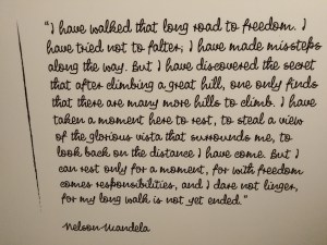 I have walked the long road to freedom - quote